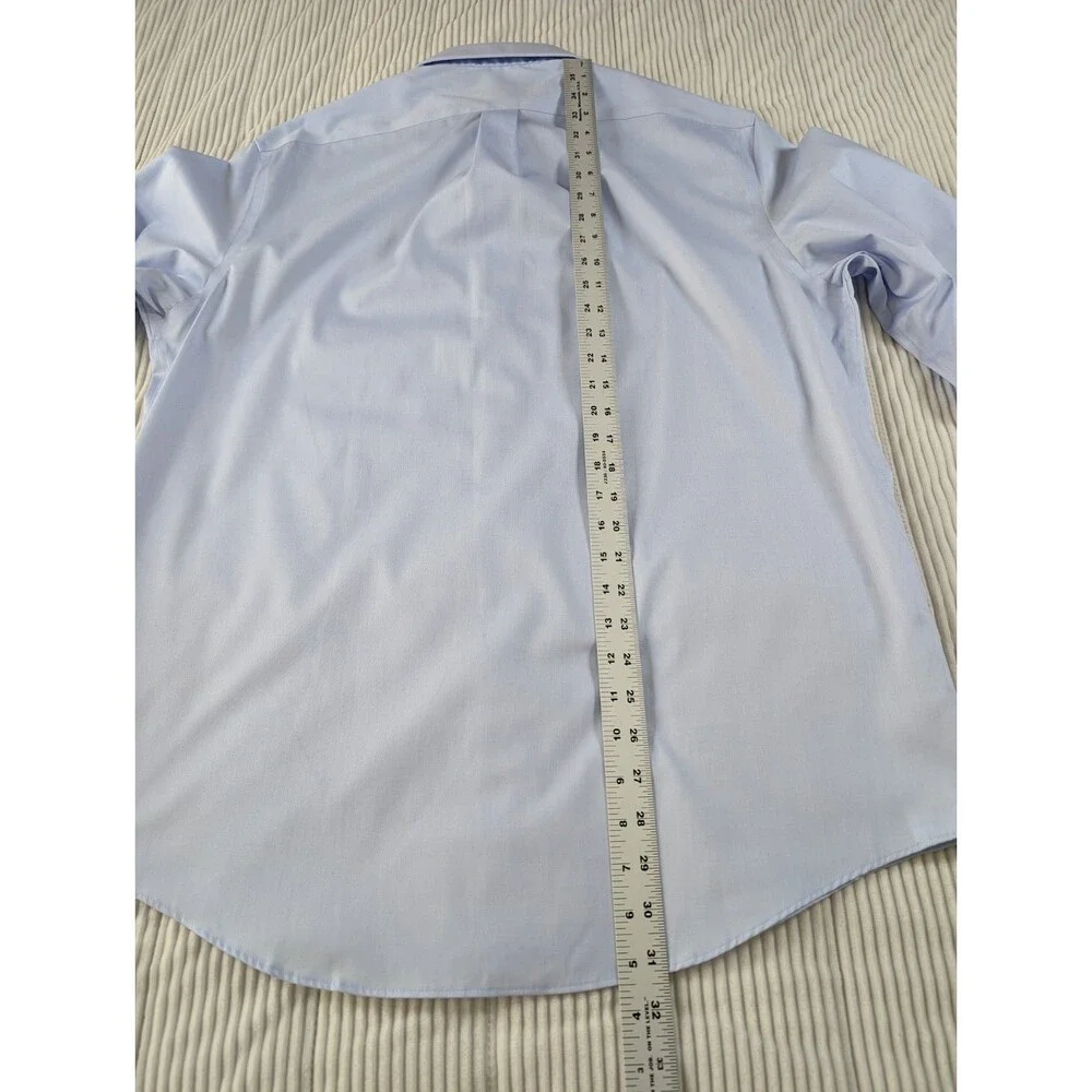 Lauren Ralph Lauren Black Label Shirt Mens L Blue Regular Fit Stretch NWOT - Picture 9 of 9